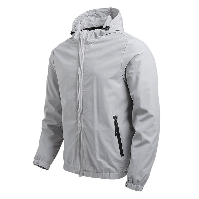 2024 Customization Wholesale Custom Winter Blank High Quality Casual Men's Hooded Waterproof Sports Outdoor Windbreaker Jacket