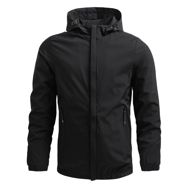 2024 Customization Wholesale Custom Winter Blank High Quality Casual Men's Hooded Waterproof Sports Outdoor Windbreaker Jacket