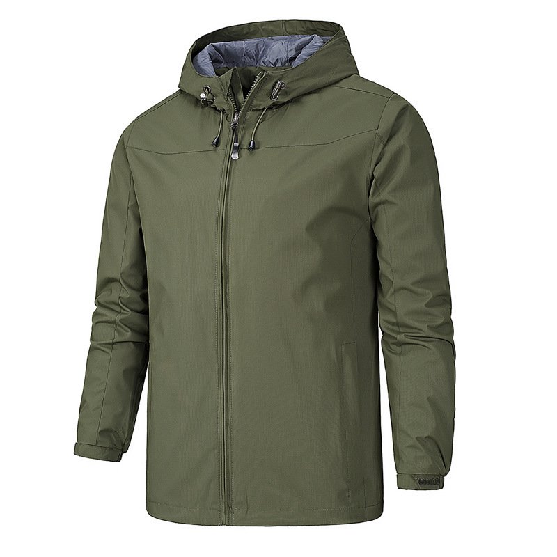 Blank Outdoor Jacket Custom Logo Waterproof Windbreaker Jackets Plus Size Men's Tracksuit Jacket