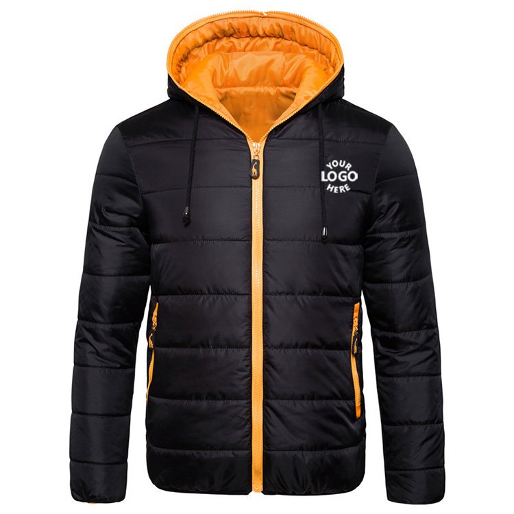 Wholesale Outdoor Warm Bubble Coat Clothing Manufacturers Custom Winter Hood Puffer Jackets for Men
