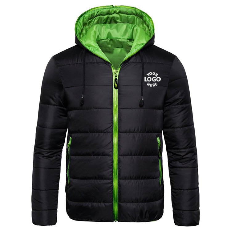 Wholesale Outdoor Warm Bubble Coat Clothing Manufacturers Custom Winter Hood Puffer Jackets for Men