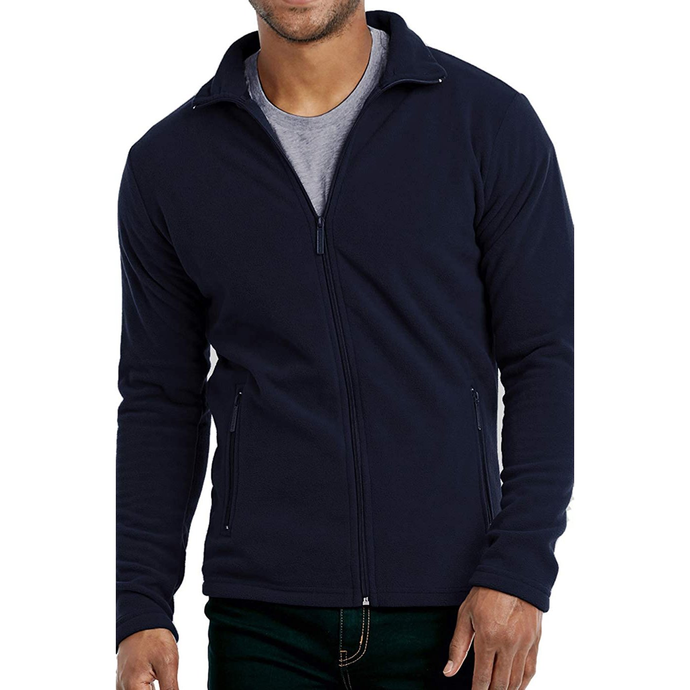 High Quality Custom Logo Outdoor Winter 100% Polyester Polar Fleece Fabric Jacket Heated For Men