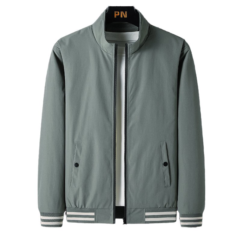 Trendy Slim-Fit Men's Baseball Jacket Customizable Team Uniform for Outdoor Sports Waterproof & Windproof Casual Youth Coat