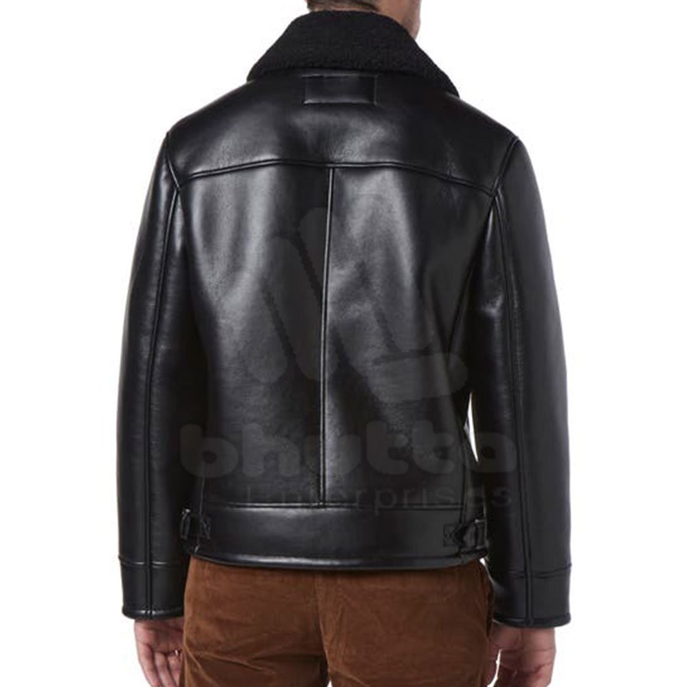 Faux Fur Color Real Leather Men's Jackets Winter Fashion Latest Leather Jackets for Men