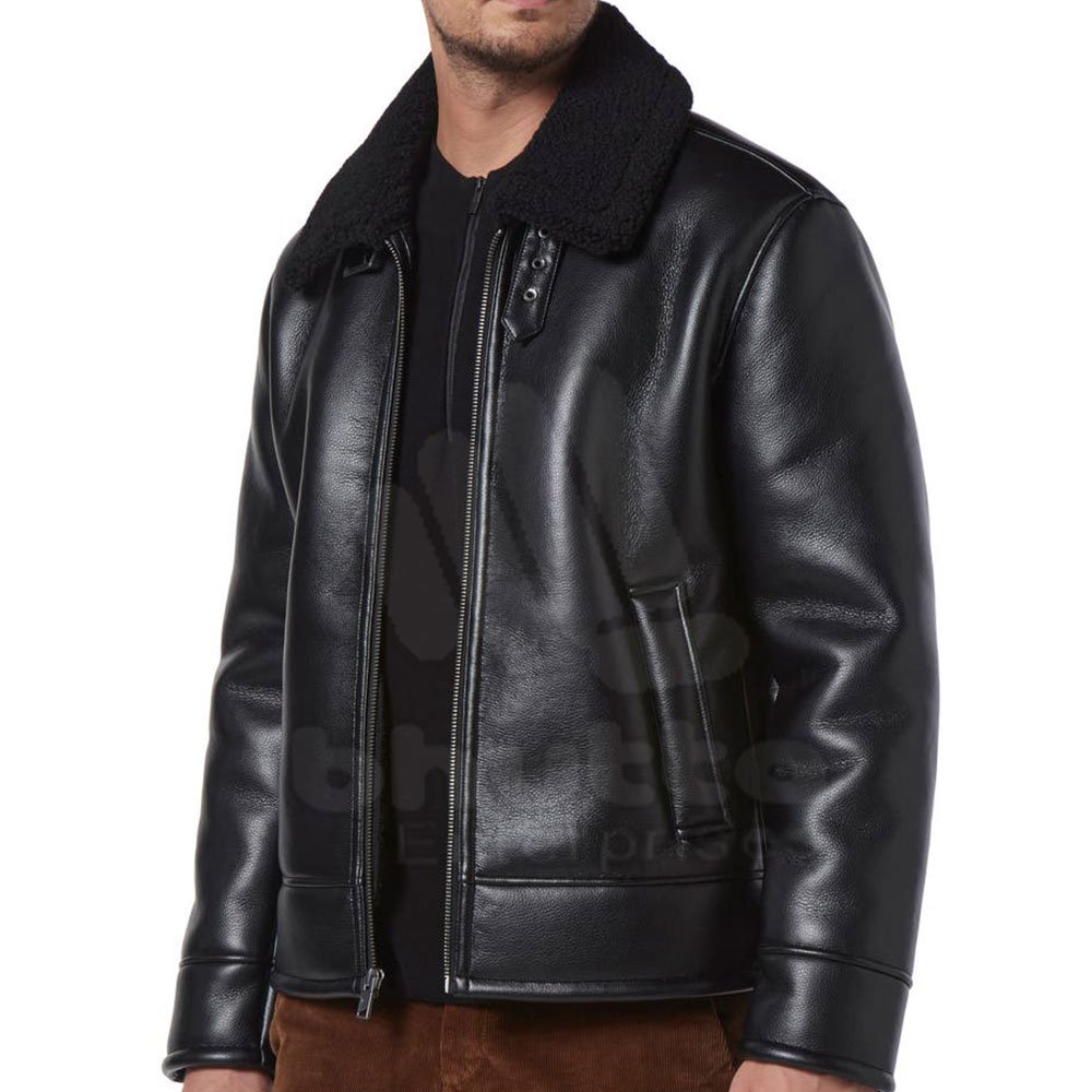 Faux Fur Color Real Leather Men's Jackets Winter Fashion Latest Leather Jackets for Men
