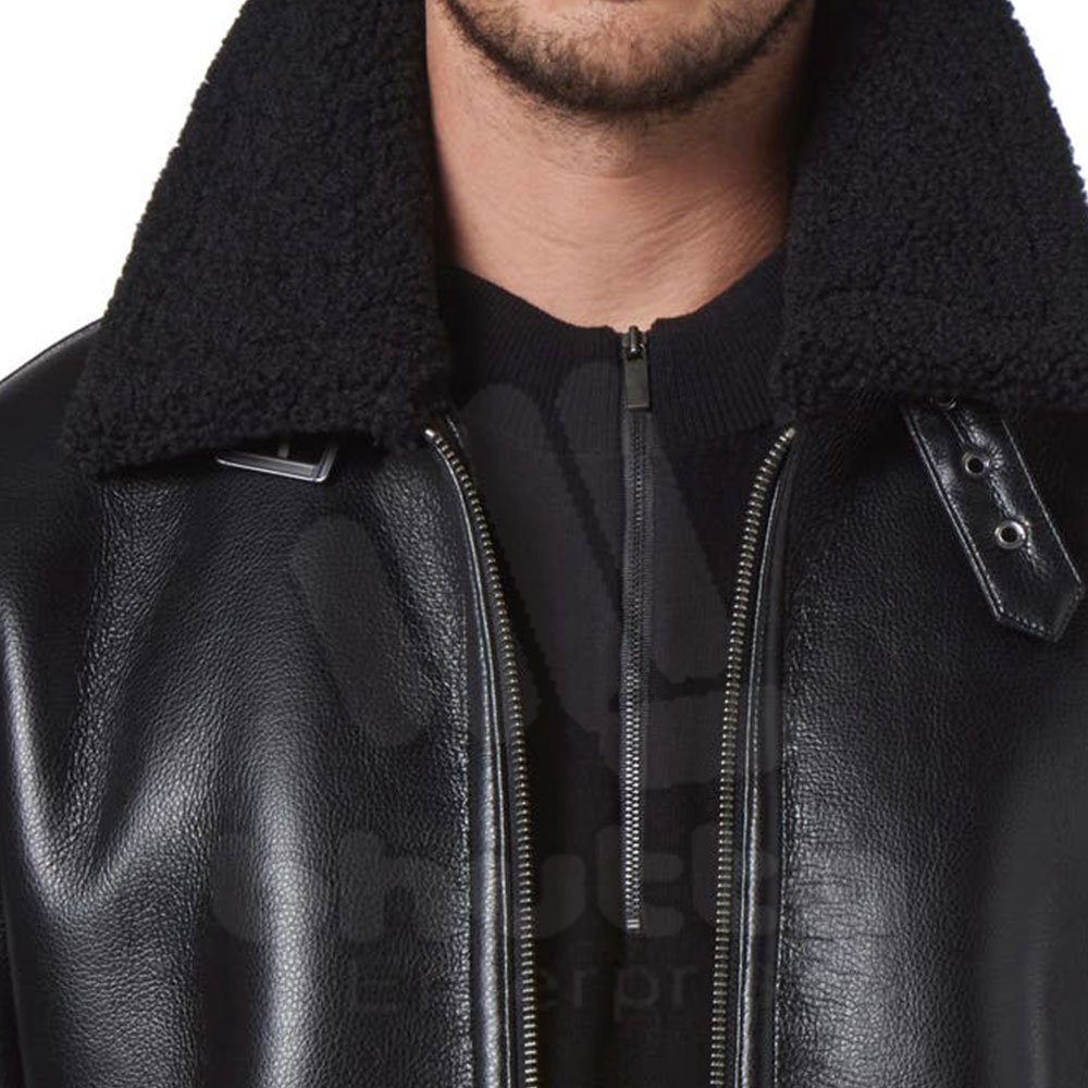 Faux Fur Color Real Leather Men's Jackets Winter Fashion Latest Leather Jackets for Men