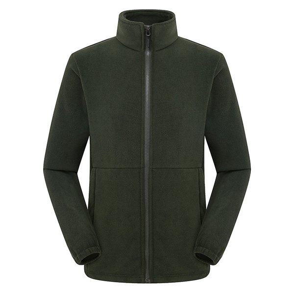 New arrival custom logo full zip men's plus size polar fleece jackets