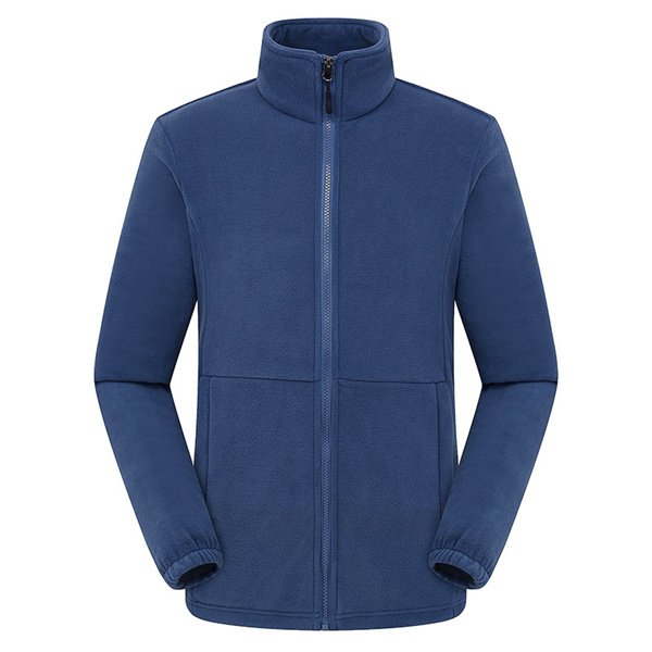 New arrival custom logo full zip men's plus size polar fleece jackets