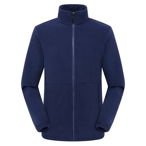 New arrival custom logo full zip men's plus size polar fleece jackets