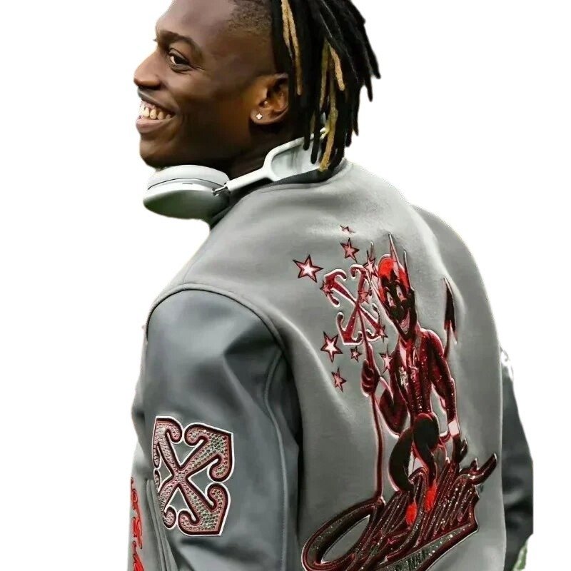 Custom Manufacturer High Quality Embroidery Leather Sleeves Letterman Varsity Jackets For Men Varsity Custom men's jackets