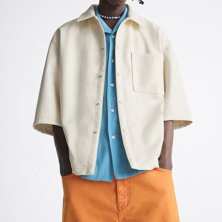 Outdoor Wear Men's Soft Shelling Jacket Custom Short Sleeve Jackets with Zipper for Everyday
