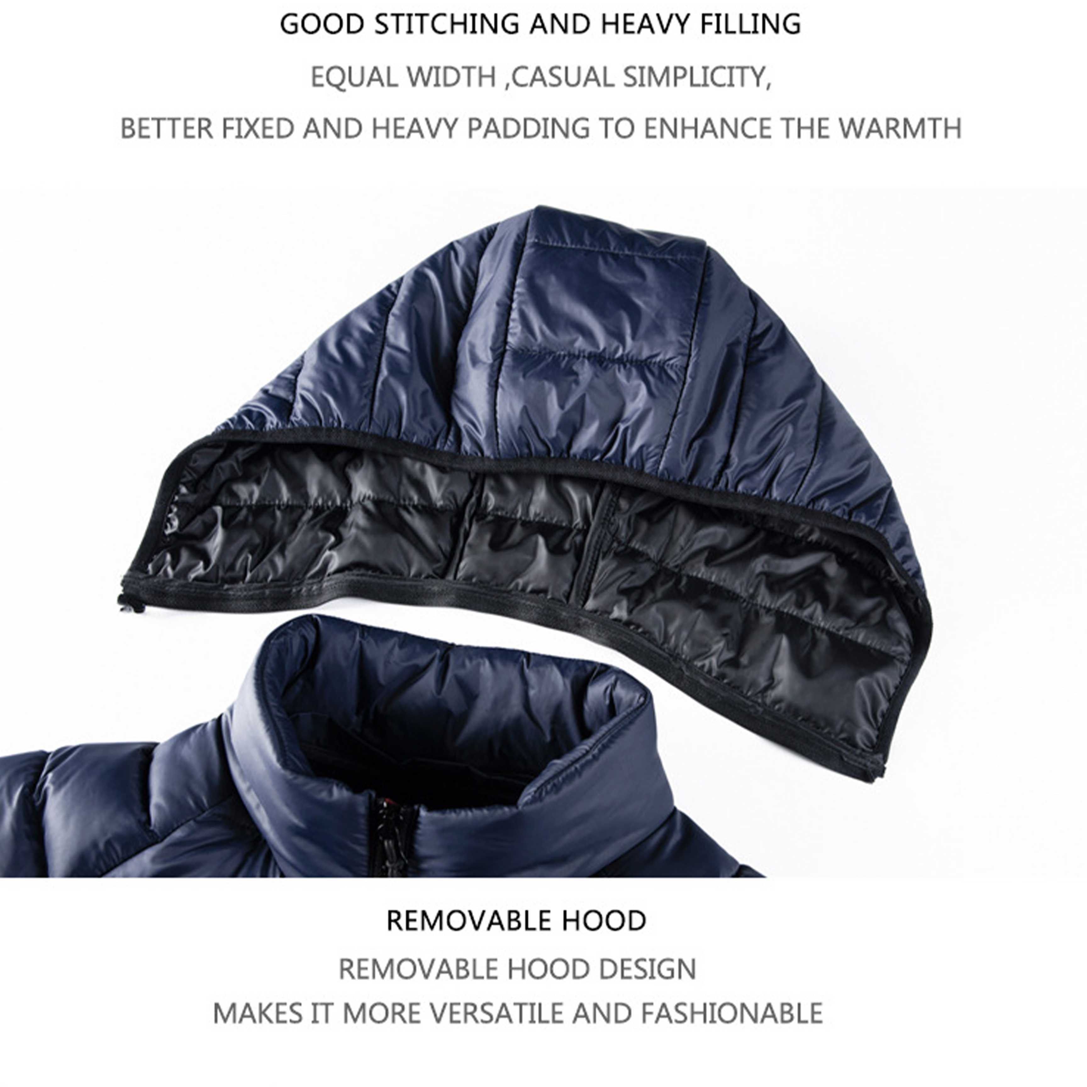 Men's Jacket Hooded lightweight men puffer quilted jacket down coats slim men winter best selling bomber jackets