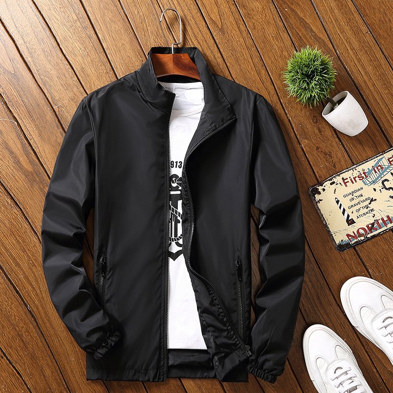 Men's Jacket Outdoor Windproof with Stand Collar Large Size Waterproof Camping Gear Casual Long Sleeves men's coats