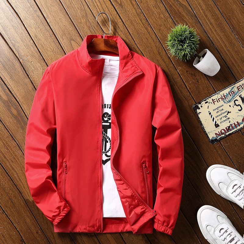 Men's Jacket Outdoor Windproof with Stand Collar Large Size Waterproof Camping Gear Casual Long Sleeves men's coats