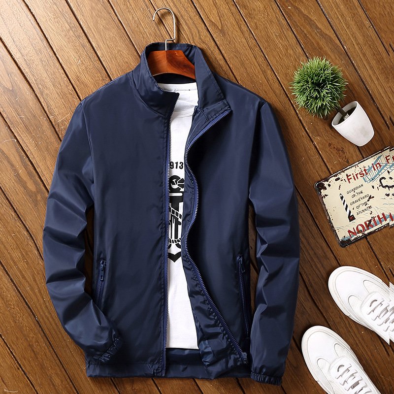 Men's Jacket Outdoor Windproof with Stand Collar Large Size Waterproof Camping Gear Casual Long Sleeves men's coats