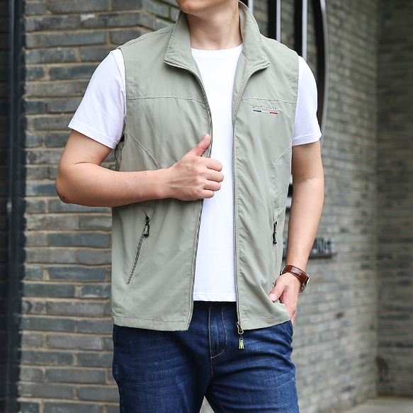 Liu Ming Men's Spring Autumn Fashion Casual Outdoors Waistcoat Breathable Sleeveless Fishing Vests Jacket Wholesale Price