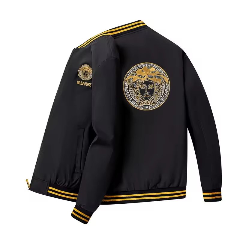 Factory wholesale Brand Slim Jackets For Men Trendy Embroidery Designer Coats Mens Winter Windproof Jackets Man Coats