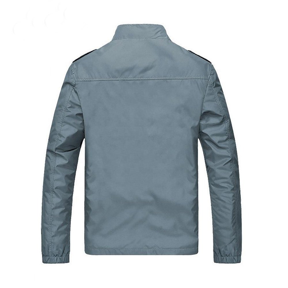 Spring Mens Slim Jackets Male Windbreaker Plus Size Autumn Men's Solid Coats Casual Outerwear Windproof Jacket