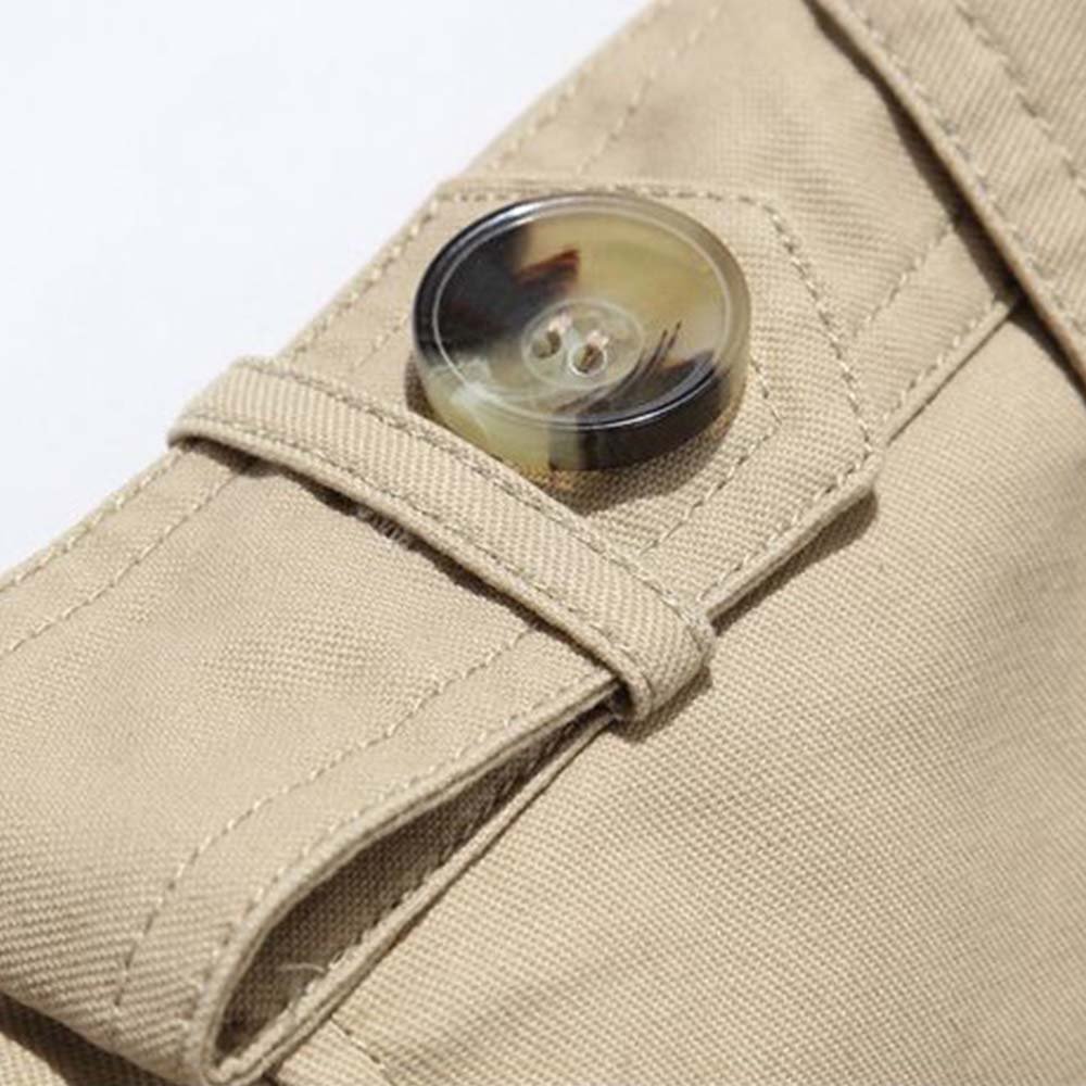 Spring and Autumn Cotton Washed Men's Lapel Jacket Casual Long Trench Coat Men's Jacket