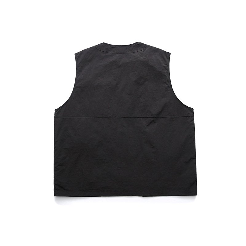 Outdoor Work Vest Mens Custom Logo Fishing Photography Vest Jacket Plus Size Men's Multi-pocket Mesh Utility Vest Waistcoats