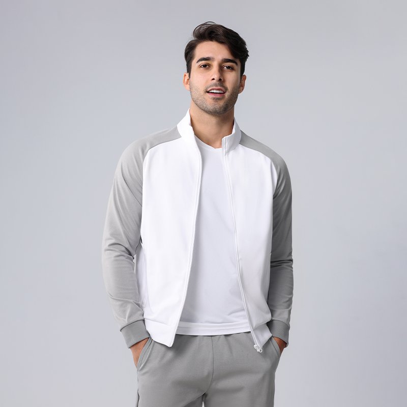 Mens Casual Tracksuit Long Sleeve Sweatsuit Athletic Set Full Zip Running Jogging Sports Jacket