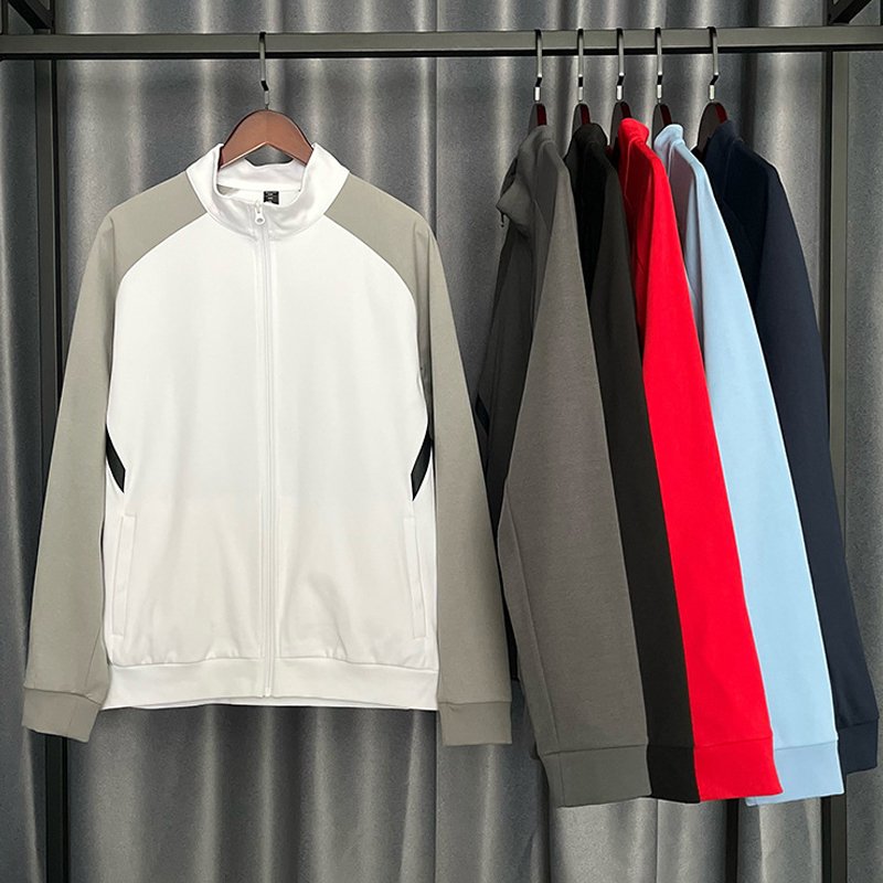 Mens Casual Tracksuit Long Sleeve Sweatsuit Athletic Set Full Zip Running Jogging Sports Jacket
