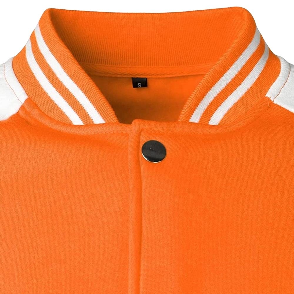 Streetwear Fashion Fleece Varsity Jackets Contrast Colors Bomber Jacket Top Quality Design High Quality Men's Varsity Jackets