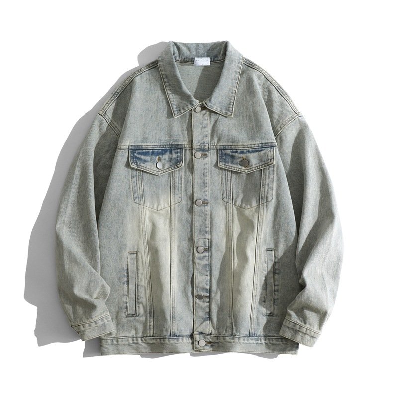 Can be customized denim jacket fashion high-quality print denim jacket