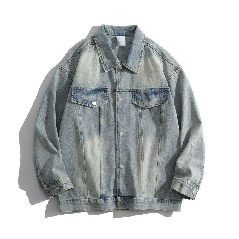Can be customized denim jacket fashion high-quality print denim jacket