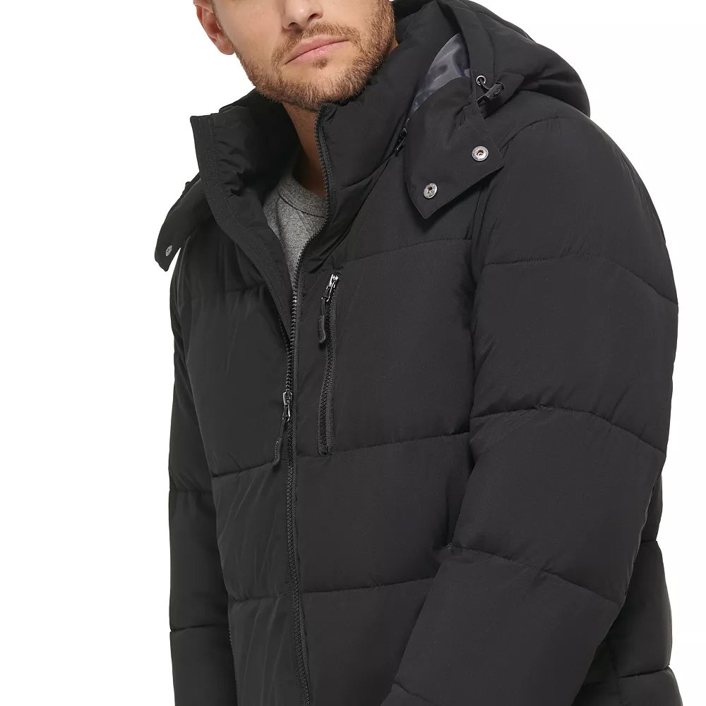 Factory Winter New Arrival Men's Casual Long Sleeve Puffer Jacket with Customized Logo Printing Wholesale Manufacture