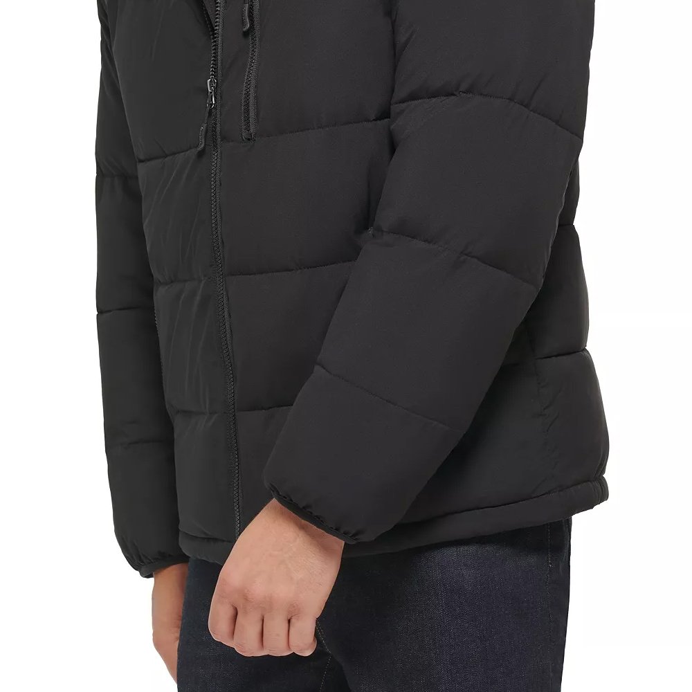 Factory Winter New Arrival Men's Casual Long Sleeve Puffer Jacket with Customized Logo Printing Wholesale Manufacture