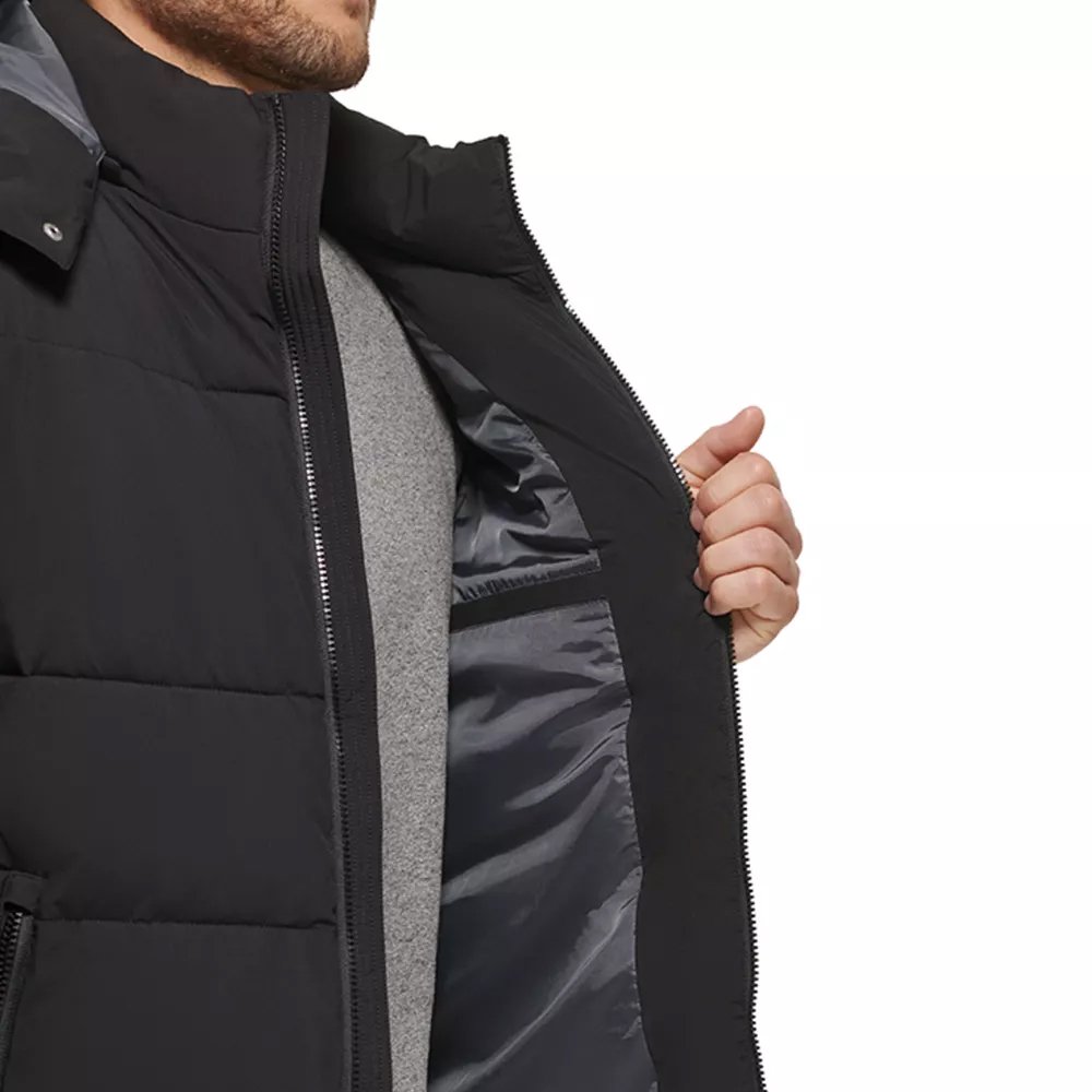 Factory Winter New Arrival Men's Casual Long Sleeve Puffer Jacket with Customized Logo Printing Wholesale Manufacture