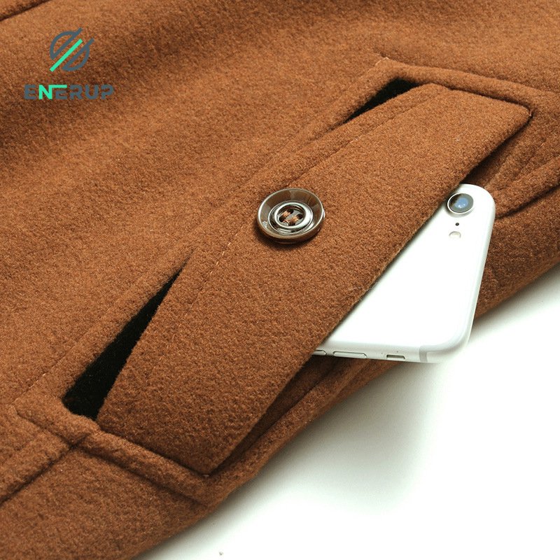 Enerup ready to ship wholesale hot sale medium length business casual woolen jacket