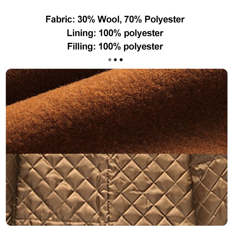 Enerup ready to ship wholesale hot sale medium length business casual woolen jacket