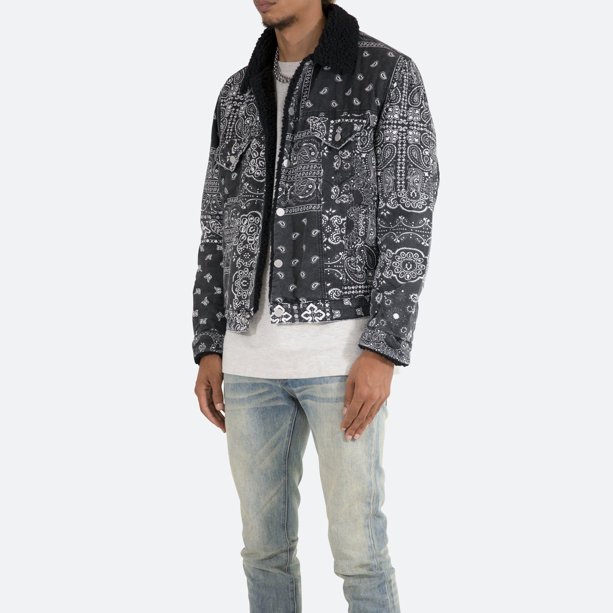DiZNEW Custom Made Printed Men's Jacket Fluffy Jacket Wear Not Afraid Of Cold varsity/letterman jacket