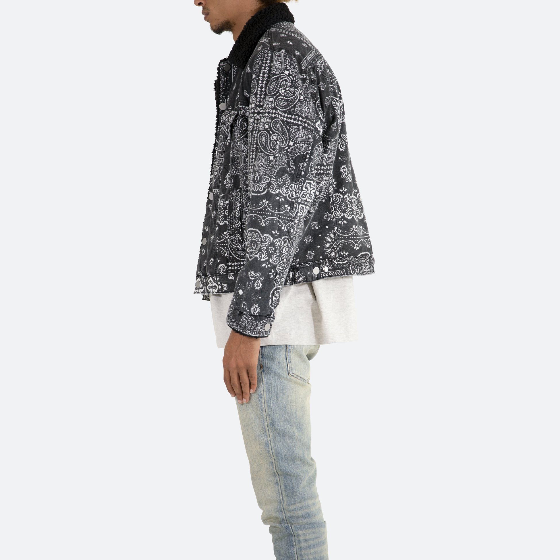 DiZNEW Custom Made Printed Men's Jacket Fluffy Jacket Wear Not Afraid Of Cold varsity/letterman jacket