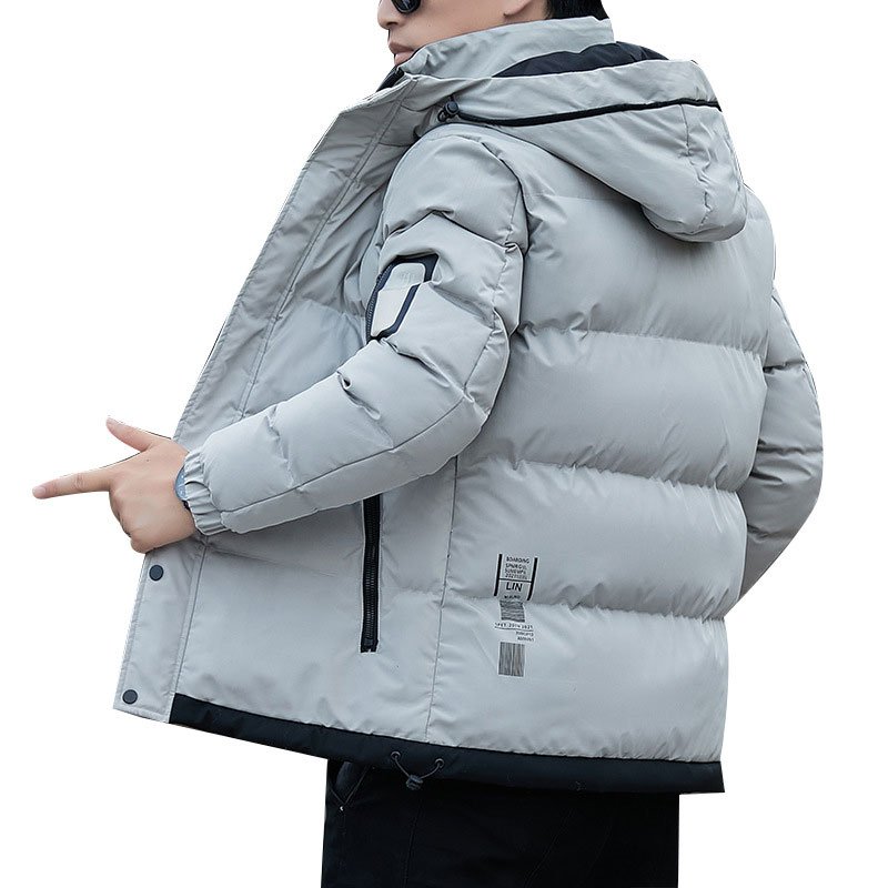 High Quality Men's Stylish Custom Winter Hood Casual Style Bomber Coat Zip Windbreaker Functionality Puffer Jacket For Men