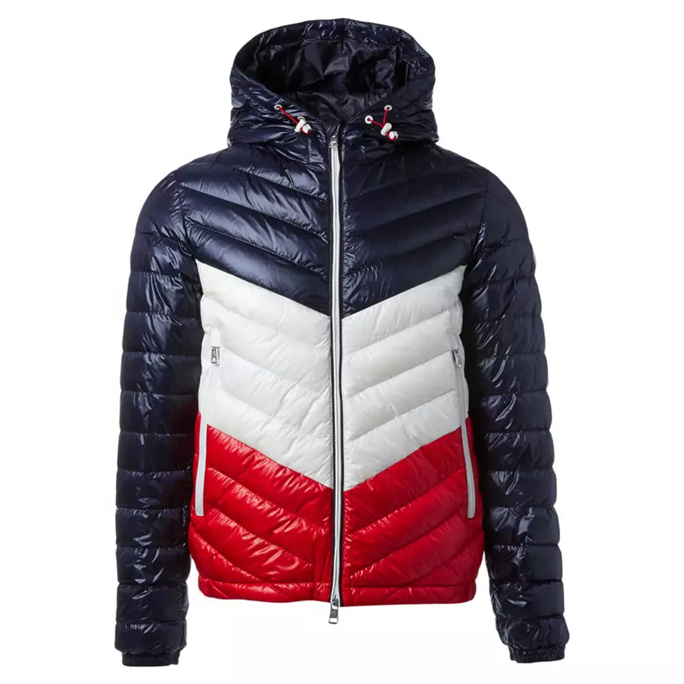 Wholesale clothing shiny padded bubble jacket street wear apparel winter coats red shiny bubble outdoor wear jackets