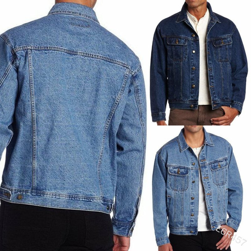 Jeans jacket High Quality Custom Labels Slim Fit Blue manufacturer Rugged Ripped Motorcycle designer for Denim Men Jacket