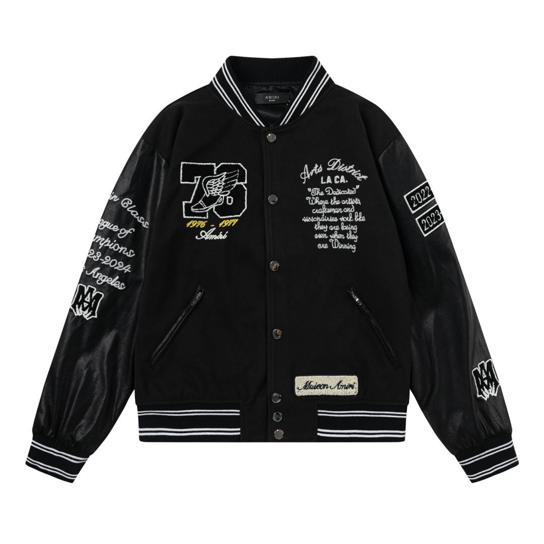 wholesale High quality DESIGNERS Famous brand luxury jacket baseball racing vintage jacket men