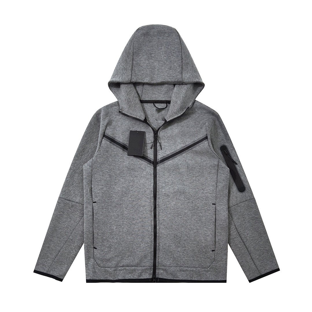 Hot sale high quality men's jackets cotton knit hoodie zipper sport casual jackets for men