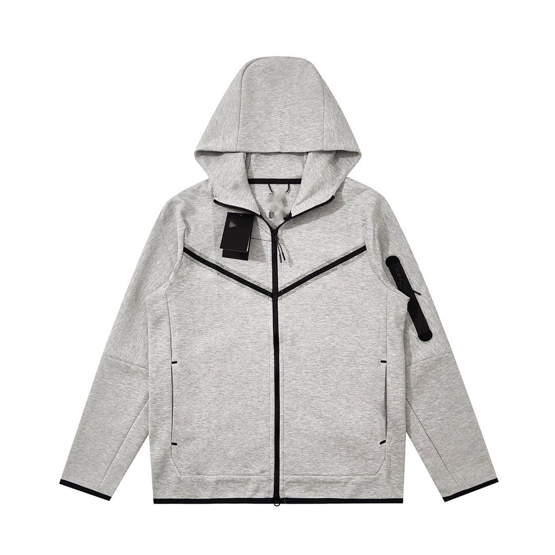 Hot sale high quality men's jackets cotton knit hoodie zipper sport casual jackets for men