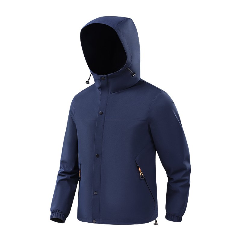 Men's Jackets Autumn Windbreaker Lightweight Zipper Up Outdoor Jacket Hooded Water Repellent Hiking Trekking Man Jacket