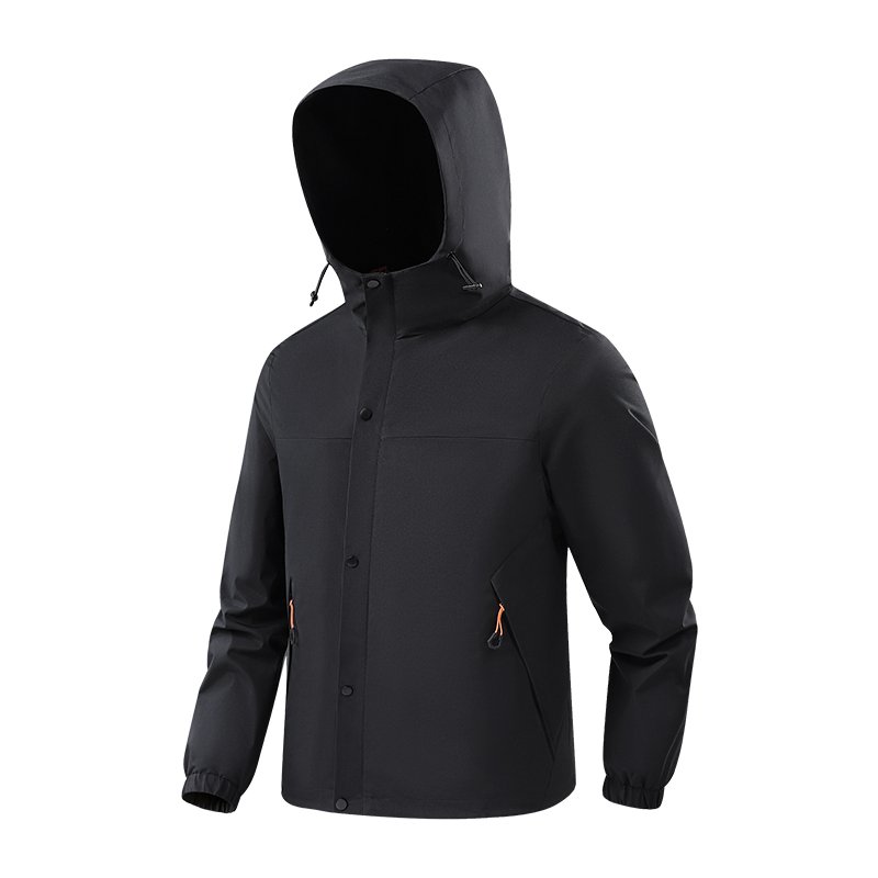 Men's Jackets Autumn Windbreaker Lightweight Zipper Up Outdoor Jacket Hooded Water Repellent Hiking Trekking Man Jacket