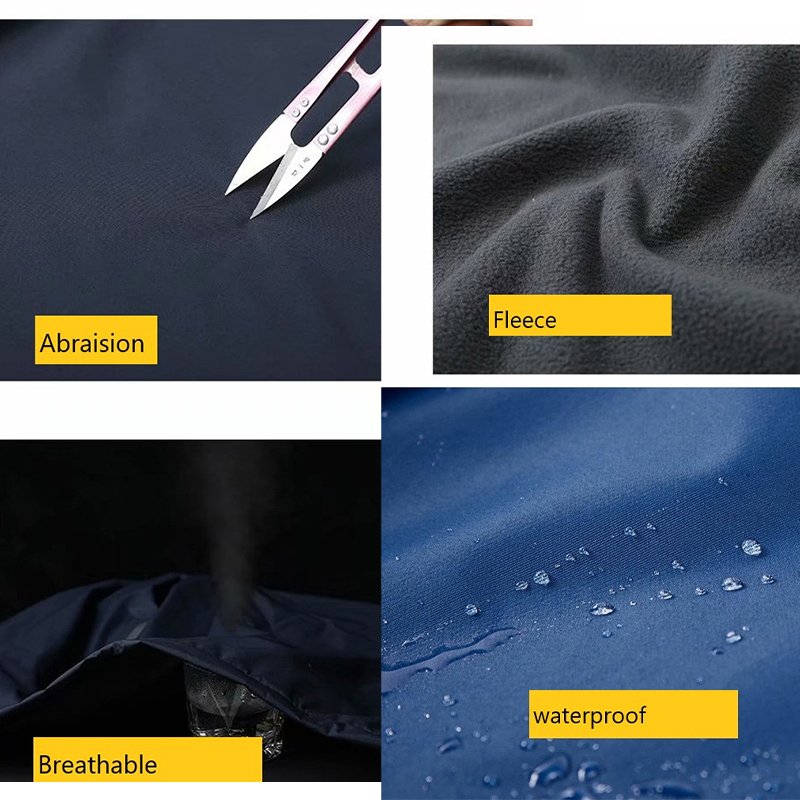 High Quality Riding Winter Custom Logo Windbreaker Jacket Soft Shell Fleece Plus Size Men's Jackets Coats
