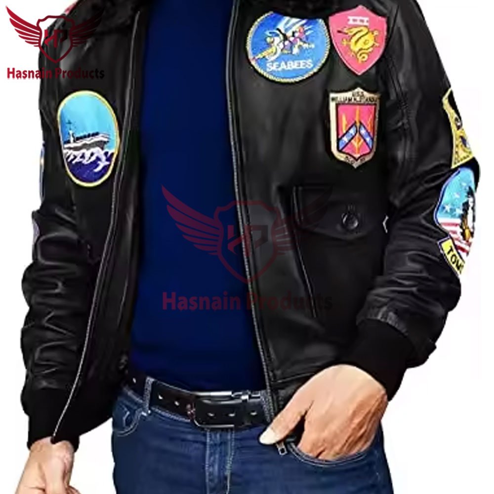 Premium Crafted Men's Large Size Bomber Jacket Handmade from Genuine Fly Leather Customizable Motorcycle Leather Jacket