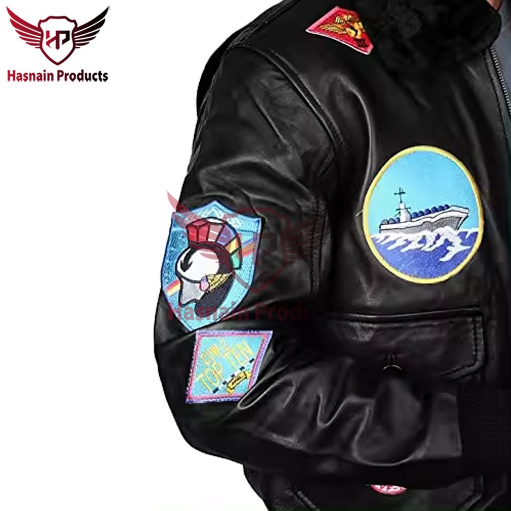 Premium Crafted Men's Large Size Bomber Jacket Handmade from Genuine Fly Leather Customizable Motorcycle Leather Jacket