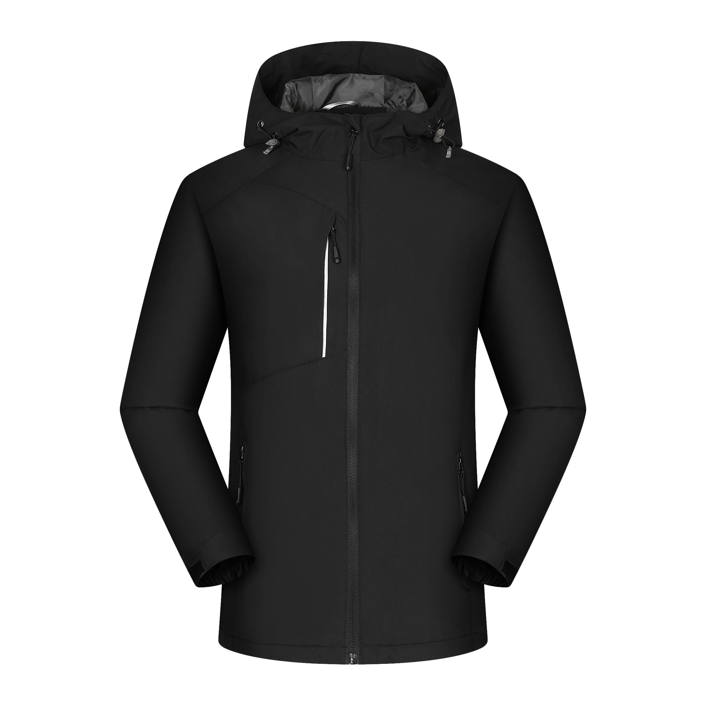 2024 men's nylon fall and winter padded liner wind-blocking men's windproof waterproof thickened warm men's casual jacket
