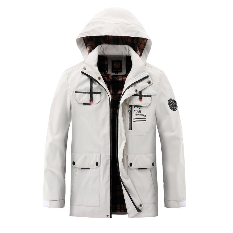 2024 Spring and Autumn Wear Men's Casual Charge Coat Outdoor Coat Quick Drying Mountaineering Clothes Thin Men's Jacket