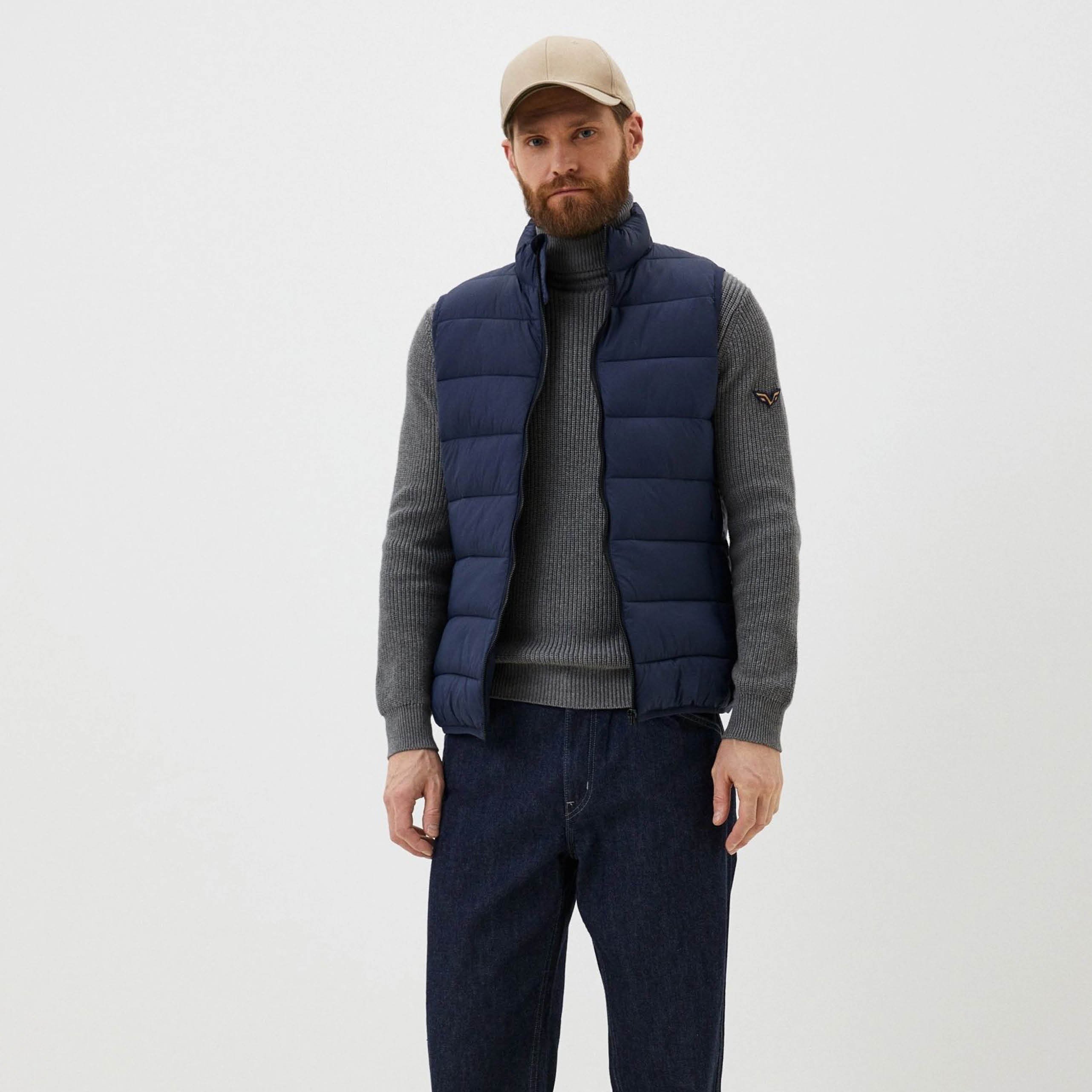 High Quality Men's Solid Color Waterproof Stand Collar Sleeveless Down Puffer Vest Warm Thick Jacket Vest